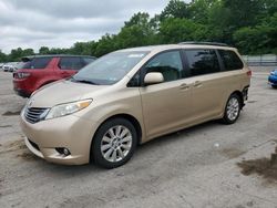 Toyota Sienna XLE salvage cars for sale: 2011 Toyota Sienna XLE