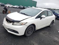 Salvage cars for sale at Montreal Est, QC auction: 2013 Honda Civic LX