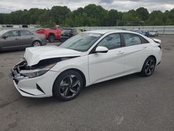 Salvage cars for sale at Assonet, MA auction: 2023 Hyundai Elantra SEL