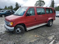 Salvage cars for sale at Graham, WA auction: 2001 Ford Econoline E350 Super Duty Wagon
