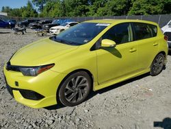 Toyota Corolla salvage cars for sale: 2018 Toyota Corolla IM