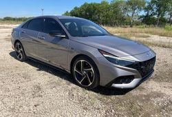 Salvage cars for sale at Grand Prairie, TX auction: 2022 Hyundai Elantra N Line