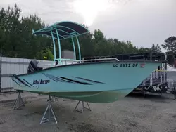 Salvage boats for sale at Harleyville, SC auction: 2017 Keyl Boat