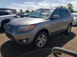 Salvage cars for sale at Elgin, IL auction: 2011 Hyundai Santa FE Limited