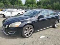 Salvage cars for sale at Waldorf, MD auction: 2012 Volvo S60 T6