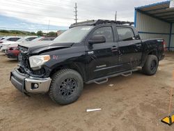 Toyota Tundra salvage cars for sale: 2017 Toyota Tundra Crewmax SR5