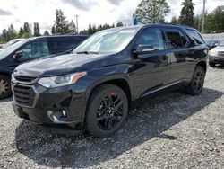 Salvage cars for sale from Copart Graham, WA: 2018 Chevrolet Traverse Premier