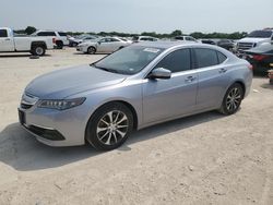 Salvage cars for sale at San Antonio, TX auction: 2015 Acura TLX Tech