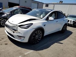 Salvage cars for sale from Copart Vallejo, CA: 2022 Tesla Model Y