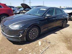 Salvage cars for sale at Elgin, IL auction: 2021 Hyundai Sonata Hybrid