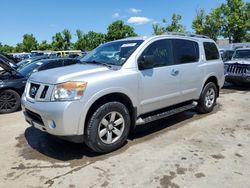 Salvage cars for sale at Bridgeton, MO auction: 2015 Nissan Armada SV