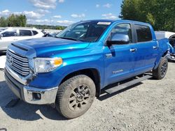 Toyota Tundra Crewmax Limited salvage cars for sale: 2016 Toyota Tundra Crewmax Limited