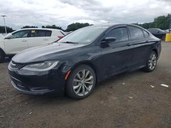 Salvage cars for sale at East Granby, CT auction: 2015 Chrysler 200 S