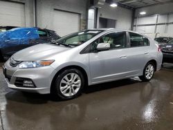 Honda Insight salvage cars for sale: 2012 Honda Insight EX