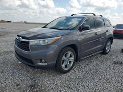 Toyota Highlander Hybrid Limited salvage cars for sale: 2015 Toyota Highlander Hybrid Limited