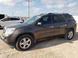 Salvage cars for sale at Andrews, TX auction: 2011 GMC Acadia SLE