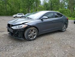 Salvage cars for sale from Copart Bowmanville, ON: 2018 Hyundai Elantra SEL