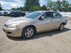 Salvage cars for sale at Finksburg, MD auction: 2007 Honda Accord EX