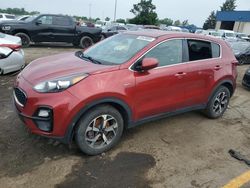 Salvage cars for sale at Woodhaven, MI auction: 2020 KIA Sportage LX