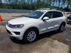 Salvage cars for sale at Harleyville, SC auction: 2016 Volkswagen Touareg Sport