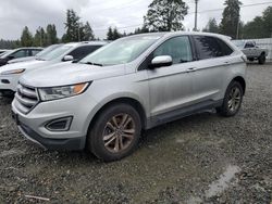 Salvage cars for sale at Graham, WA auction: 2016 Ford Edge SEL