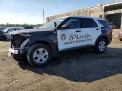 Salvage cars for sale at Fredericksburg, VA auction: 2022 Ford Explorer Police Interceptor