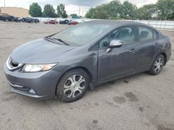 Salvage cars for sale from Copart Moraine, OH: 2013 Honda Civic Hybrid L