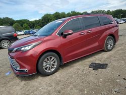 Salvage cars for sale at Conway, AR auction: 2022 Toyota Sienna XLE