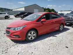 Salvage cars for sale at Lawrenceburg, KY auction: 2017 Chevrolet Cruze LS