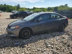 Salvage cars for sale at Candia, NH auction: 2012 Honda Civic LX