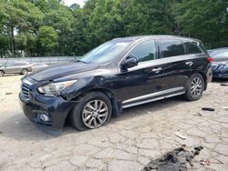 Salvage cars for sale at Austell, GA auction: 2015 Infiniti QX60