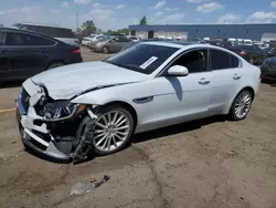 Salvage cars for sale at Woodhaven, MI auction: 2017 Jaguar XE First Edition