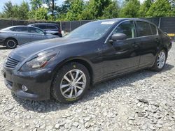 Salvage cars for sale at Waldorf, MD auction: 2015 Infiniti Q40