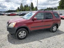 Salvage cars for sale at Graham, WA auction: 2002 Honda CR-V EX