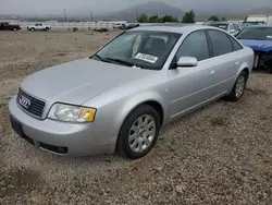 Salvage cars for sale at Magna, UT auction: 2002 Audi A6 3.0 Quattro