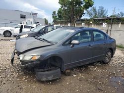 Salvage cars for sale at Opa Locka, FL auction: 2009 Honda Civic EX