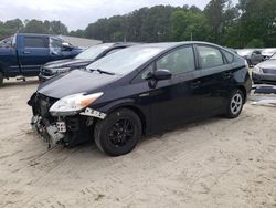 Salvage cars for sale at Seaford, DE auction: 2015 Toyota Prius