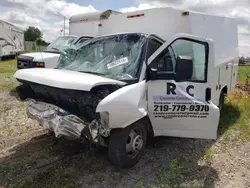 Salvage trucks for sale at Dyer, IN auction: 2018 Chevrolet Express G3500