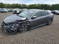 Salvage cars for sale at Bowmanville, ON auction: 2020 Honda Civic LX