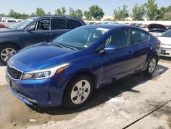 Salvage cars for sale at Bridgeton, MO auction: 2018 KIA Forte LX