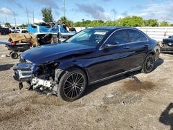 Mercedes-Benz salvage cars for sale: 2021 Mercedes-Benz C300