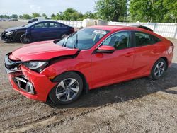 Salvage cars for sale from Copart London, ON: 2020 Honda Civic LX