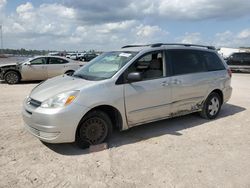 Salvage cars for sale at Houston, TX auction: 2004 Toyota Sienna CE