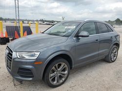 Salvage cars for sale at Houston, TX auction: 2017 Audi Q3 Premium Plus