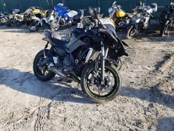 Salvage motorcycles for sale at West Palm Beach, FL auction: 2020 Kawasaki EX650 M