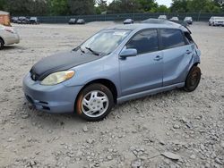 Salvage cars for sale at Madisonville, TN auction: 2004 Toyota Corolla Matrix Base