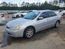 Salvage cars for sale at Harleyville, SC auction: 2003 Honda Accord EX