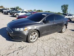 Salvage cars for sale at Kansas City, KS auction: 2018 Ford Fusion SE Hybrid
