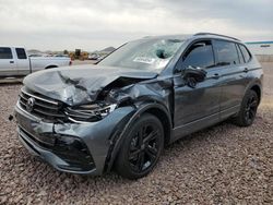 Volkswagen salvage cars for sale: 2024 Volkswagen Tiguan SE R-LINE Black