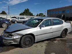 Chevrolet salvage cars for sale: 2002 Chevrolet Impala